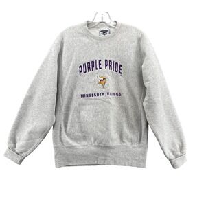 VTG Lee Cross Grain Minnesota Vikings Sweater Med NFL 90's Streetwear Sportswear